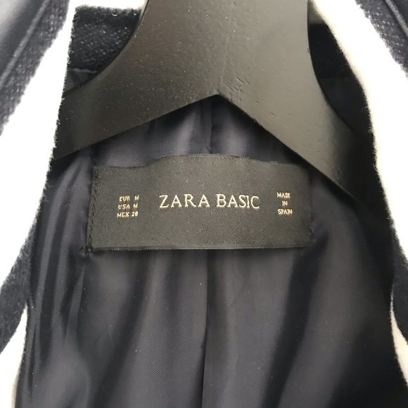 ZARA Geometric Wool Coat - Picture 8 of 8